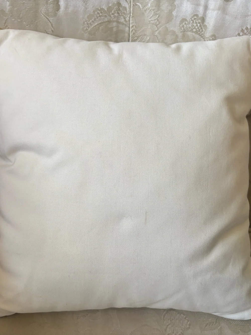 Handmade Christian Teddy Bear Decorative Pillow 11”x11.5” Beatitudes Matthew 5